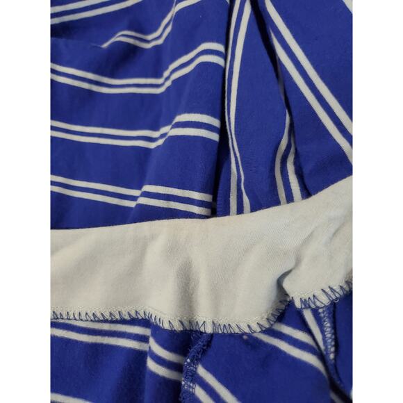 Free People Ardmore Nautical Stripe Keyhole Tie Blue Long Sleeve Top Women's XS - Picture 6 of 10